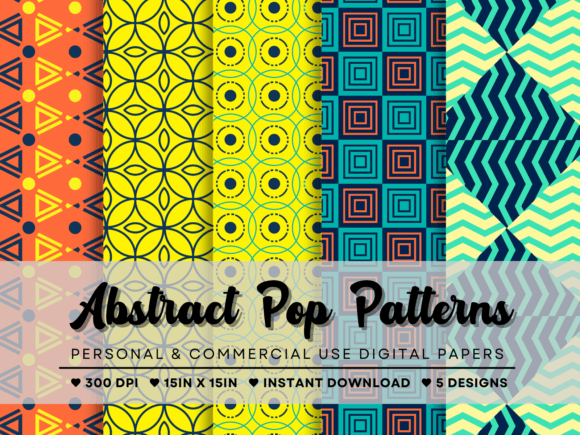 Abstract Pop Patterns: A Versatile Design Solution for Creative Professionals