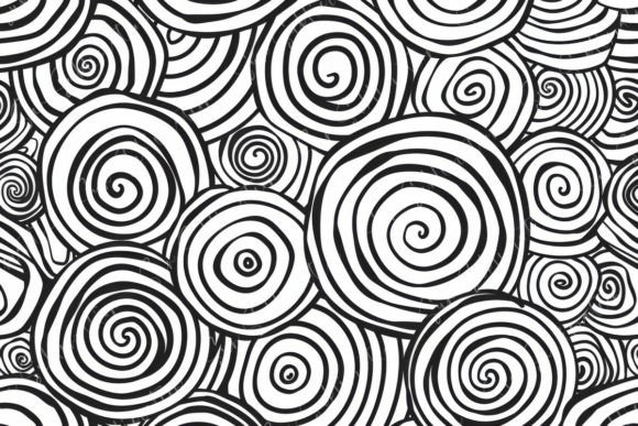 Abstract Spiral Patterns in Art and Design