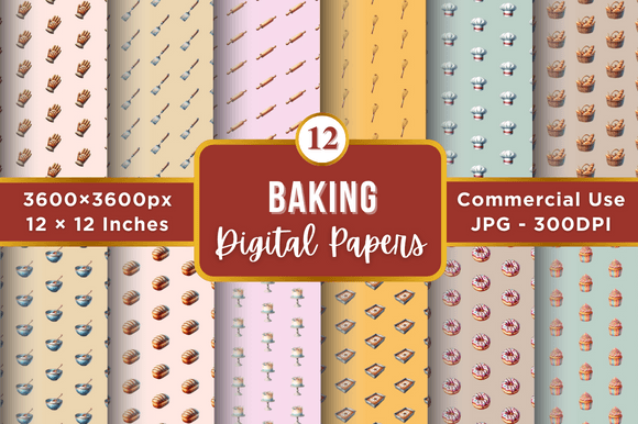 Baking Digital Paper Patterns: A Versatile Resource for Creative Projects