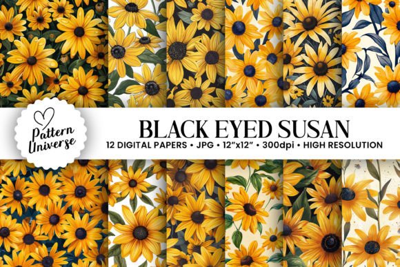 Black Eyed Susan Flowers Patterns: A Versatile Design Resource for Craft Enthusiasts