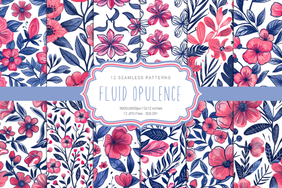 Botanical Mosaic Seamless Patterns: Elevating Creativity with Vibrant Design