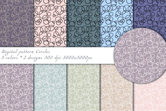 Circle Set Seamless Patterns