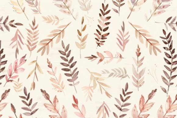 Delicate Leaf Patterns: A Minimalist Design Asset for Creative Professionals