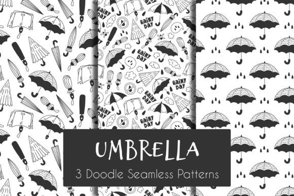 Exploring the Versatility of Umbrella Doodle Seamless Patterns in Creative Design