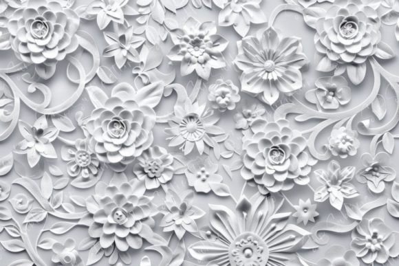 Intricate White Floral Patterns: A Timeless Design Element for Modern Applications